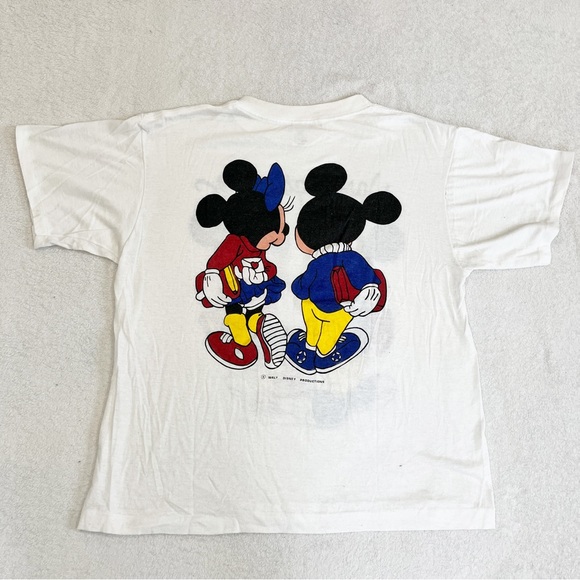Disney Vintage 90s Mickey & Minnie Mouse Shirt Size Large 42-44 - Picture 1 of 7